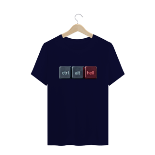 Nome do produtoCamiseta Plus Size Ctrl Alt Hell