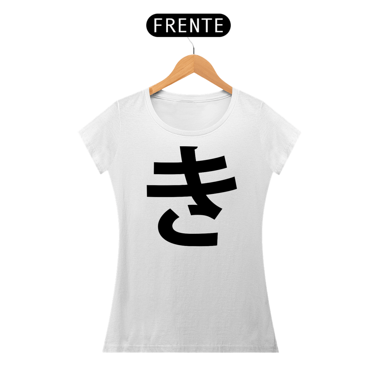 Nome do produto: Camiseta Baby Long Hiragana KI き