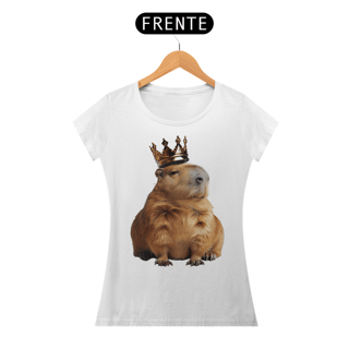 Nome do produtoCamiseta Baby Long Capivara da Realeza
