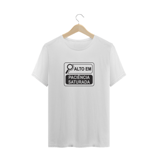 Nome do produtoCamiseta Plus Size Alto em Paciência Saturada