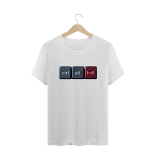 Camiseta Plus Size Ctrl Alt Hell