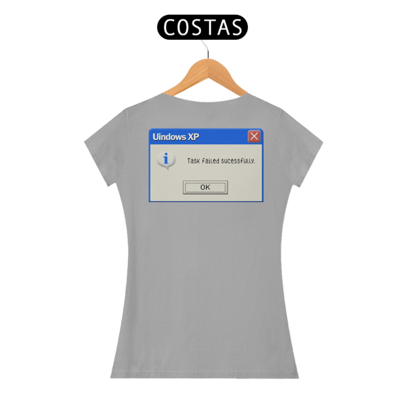 Camiseta Baby Long Task Failed