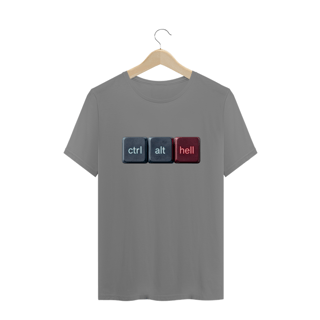 Nome do produtoCamiseta Plus Size Ctrl Alt Hell