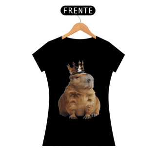 Nome do produtoCamiseta Baby Long Capivara da Realeza