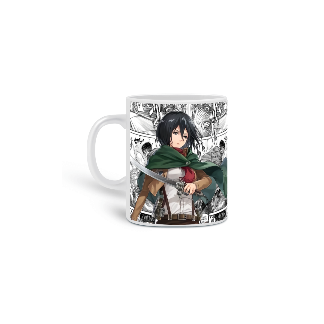 Caneca Mikasa Ackerman - Attack on Tintan