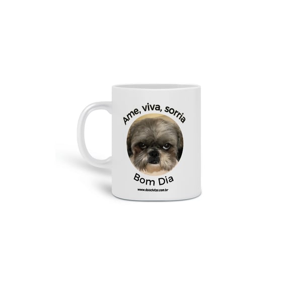 Caneca - Ame, viva, sorria