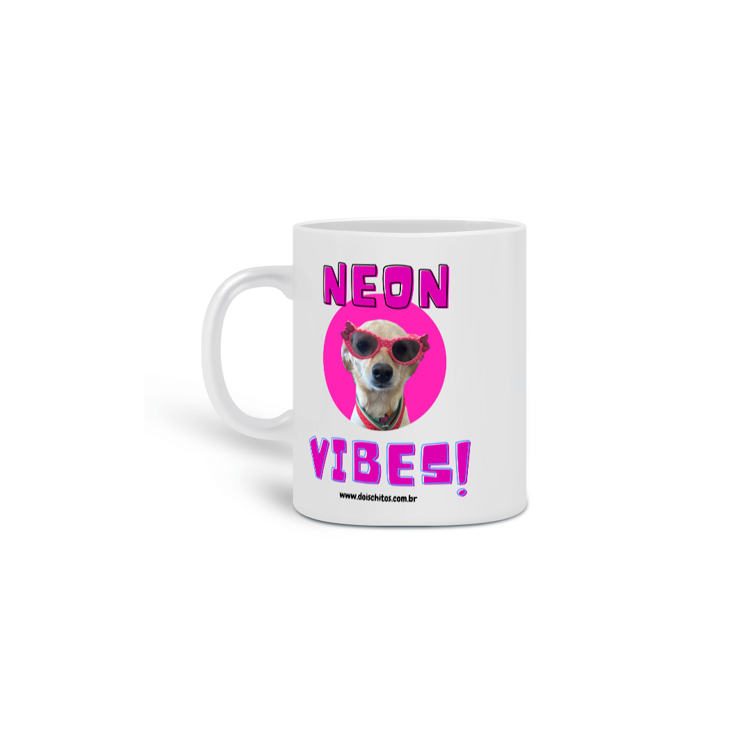 Nome do produto: Caneca - Neon Vibes!