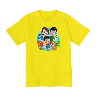 Nome do produto T-Shirt Infantil Família e Patinhos (2 a 8)