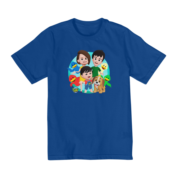 T-Shirt Infantil Família e Patinhos (2 a 8)