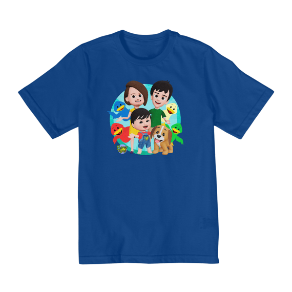T-Shirt Infantil Família e Patinhos (10 a 14)