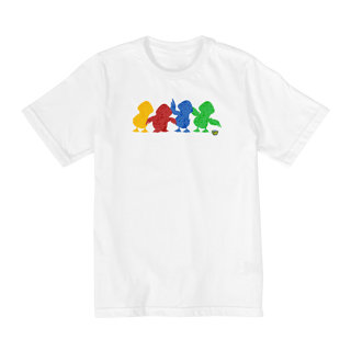 T-Shirt Infantil Patinhos Silhueta (2 a 8)