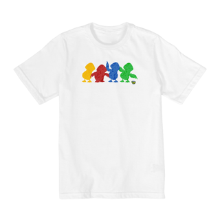 T-Shirt Infantil Patinhos Silhueta (10 a 14)