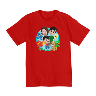 Nome do produto T-Shirt Infantil Família e Patinhos (10 a 14)