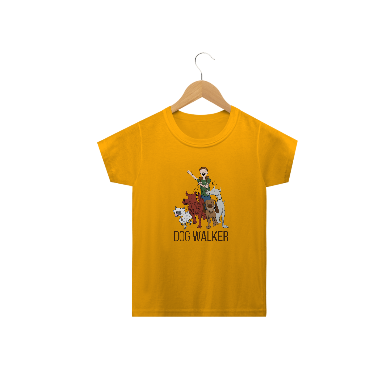 Camiseta Infantil Dog Walker - Passeador de Cães