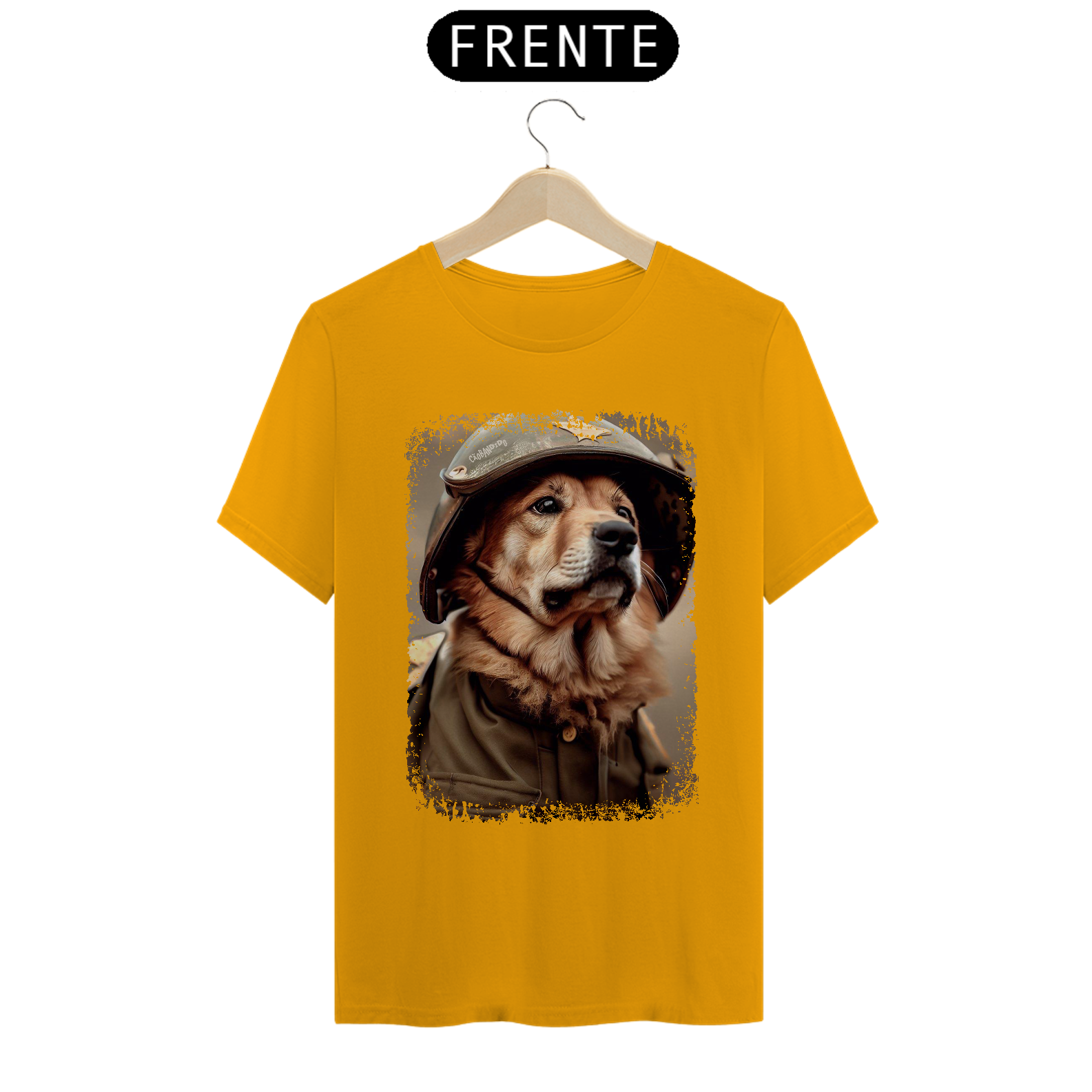 Camiseta Cachorro Militar