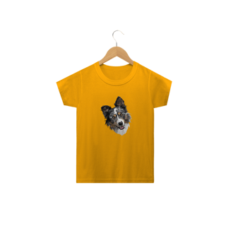 Nome do produto Camiseta Infantil Border Collie Realista