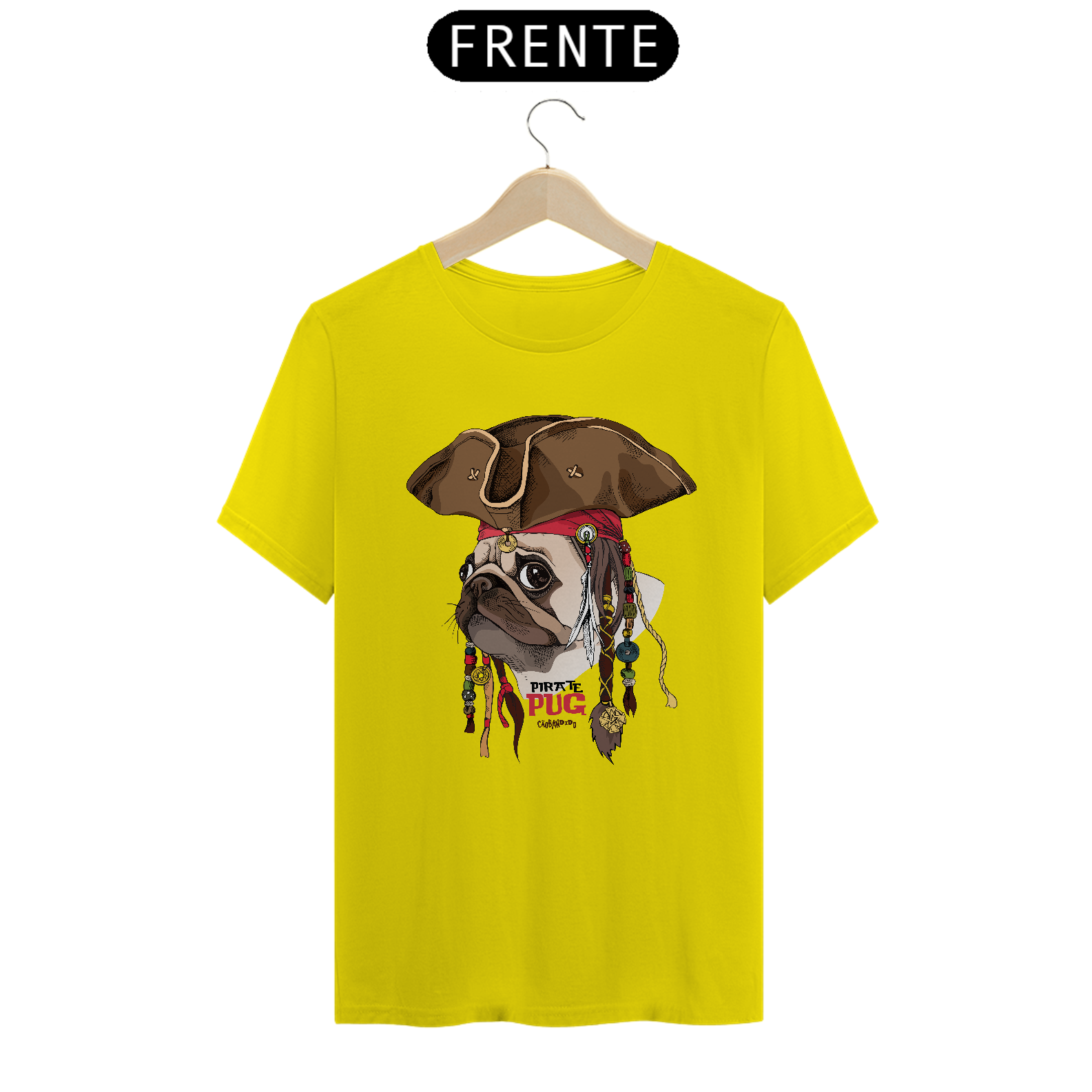 Camiseta Pug Pirata