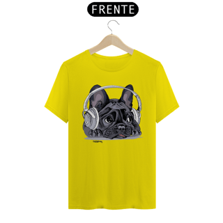 Nome do produto Camiseta Bulldog Francês Ouvindo Música