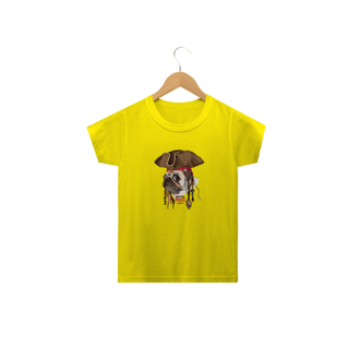 Nome do produto Camiseta Infantil Pug Pirata