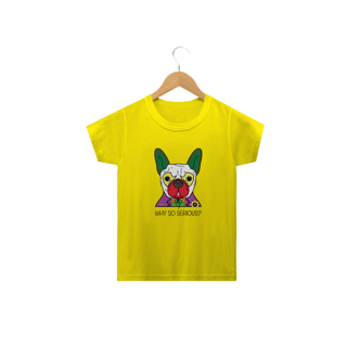 Nome do produto Camiseta Infantil Cachorro Coringa - Why So Serious?