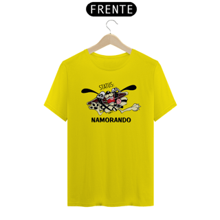 Nome do produto Camiseta Cachorro Status Namorando