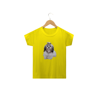 Nome do produto Camiseta Infantil Shih Tzu Realista