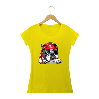 Nome do produto Baby Look Bulldog Francês Pirata