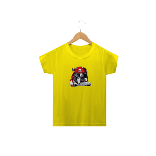 Nome do produto Camiseta Infantil Bulldog Francês Pirata