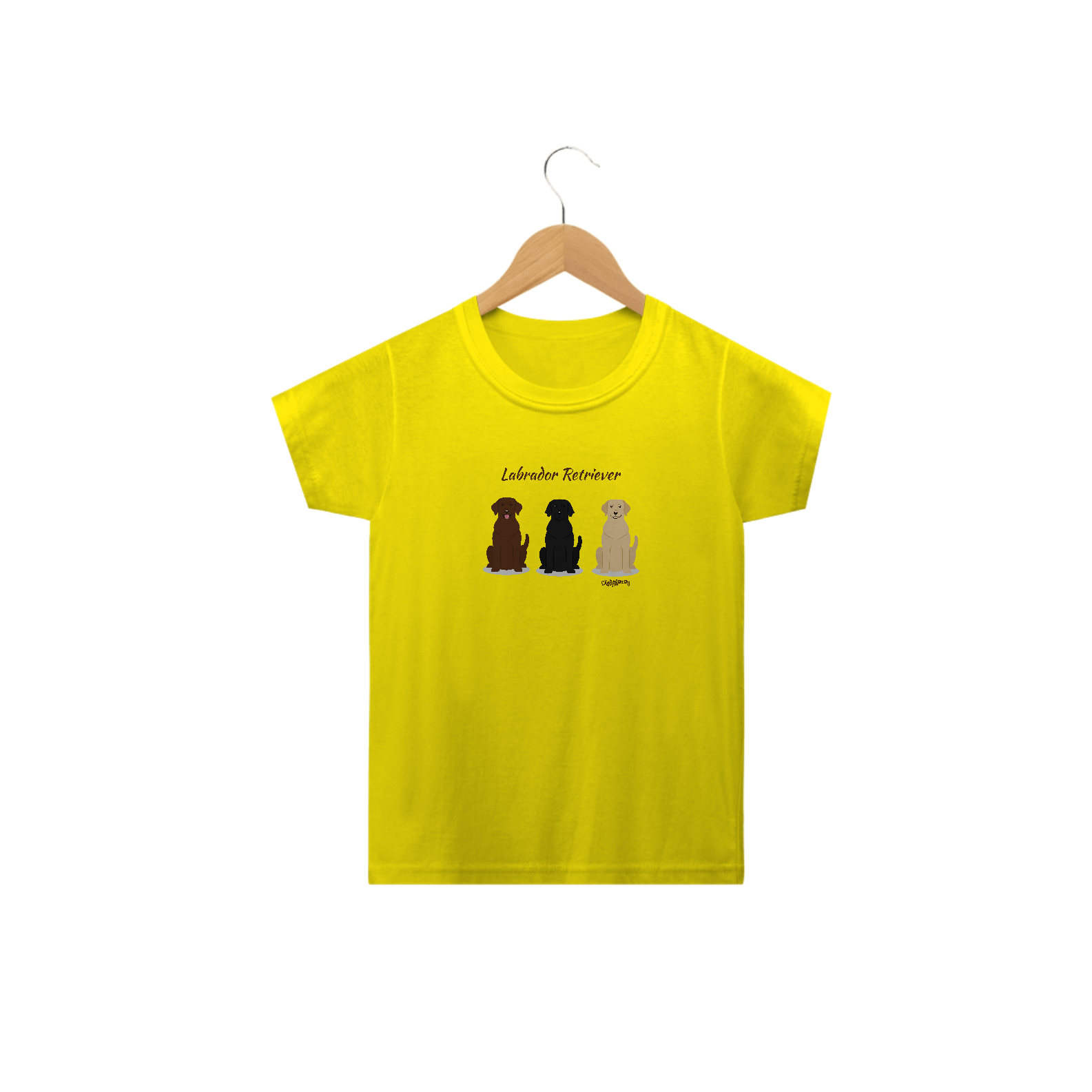 Camiseta Infantil Labrador Todas as Cores