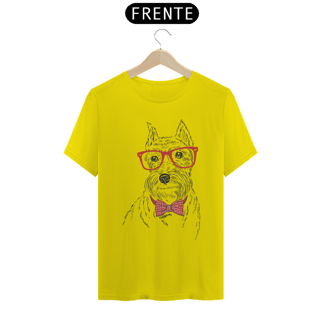 Nome do produto Camiseta Schnauzer de Óculos e Gravatinha