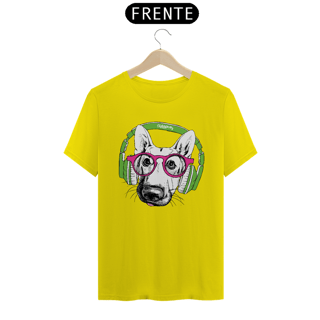 Nome do produto Camiseta Pastor Alemão de Óculos e Fone de Ouvido