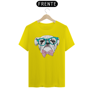 Nome do produto Camiseta Bulldog Inglês de Óculos e Gravatinha