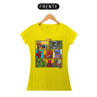 Nome do produto Baby Look Marvel Dogs Super Heróis