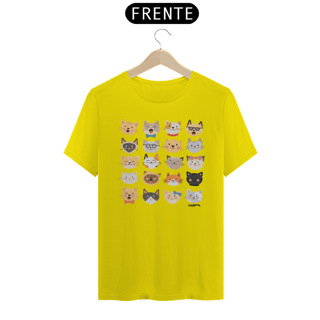 Nome do produto Camiseta Cats Emoticons