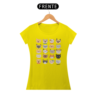 Nome do produto Baby Look Cats Emoticons