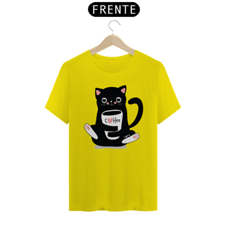 Nome do produto Camiseta Gato Preto Café