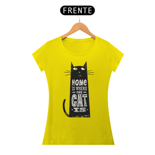 Nome do produto Baby Look Home Is Where The Cat Is