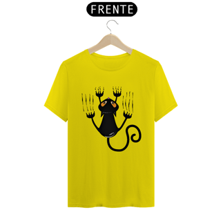 Nome do produto Camiseta Gato Preto Arranhando