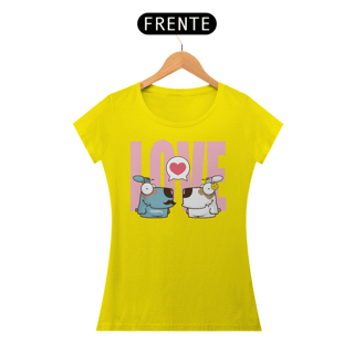 Nome do produto Baby Look Cachorro Casal Love