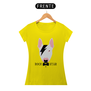 Nome do produto Baby Look Bull Terrier Rock Star