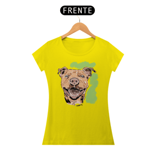 Nome do produto Baby Look Pitbull Pintura Digital