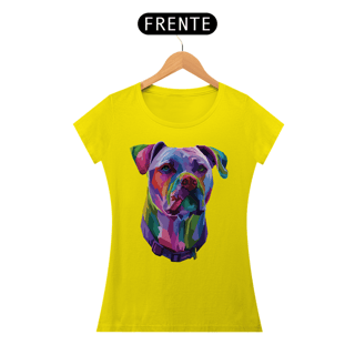 Nome do produto Baby Look Pitbull Pop Art