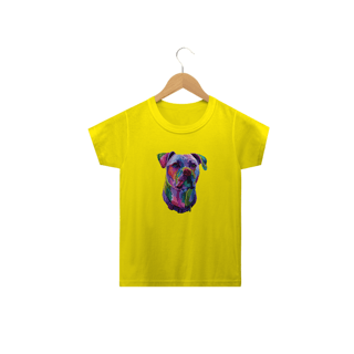 Nome do produto Camiseta Infantil Pitbull Pop Art
