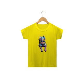 Nome do produto Camiseta Infantil Cachorro Deitado Pop Art
