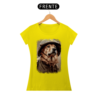Nome do produto Baby Look Cachorro Militar