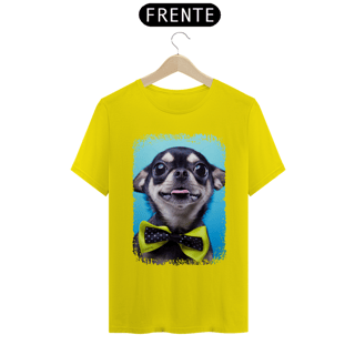Nome do produto Camiseta Chihuahua Preto de Gravatinha