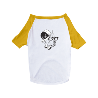Nome do produto Camiseta para Cachorro - Pitbull de Boné e Óculos