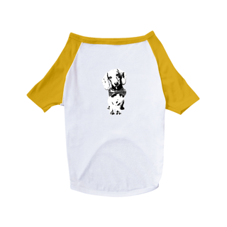 Nome do produto Camiseta para Cachorro - Dachshund de Gravatinha em Preto e Branco