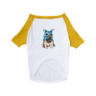 Nome do produto Camiseta para Cachorro - Pug Coruja