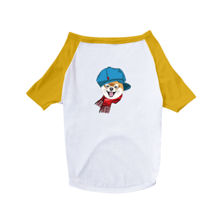 Nome do produto Camiseta para Cachorro - Camiseta Spitz Alemão de Boina e Cachecol